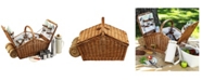 Picnic At Ascot Huntsman English-Style Picnic, Coffee Basket for 4 with Blanket